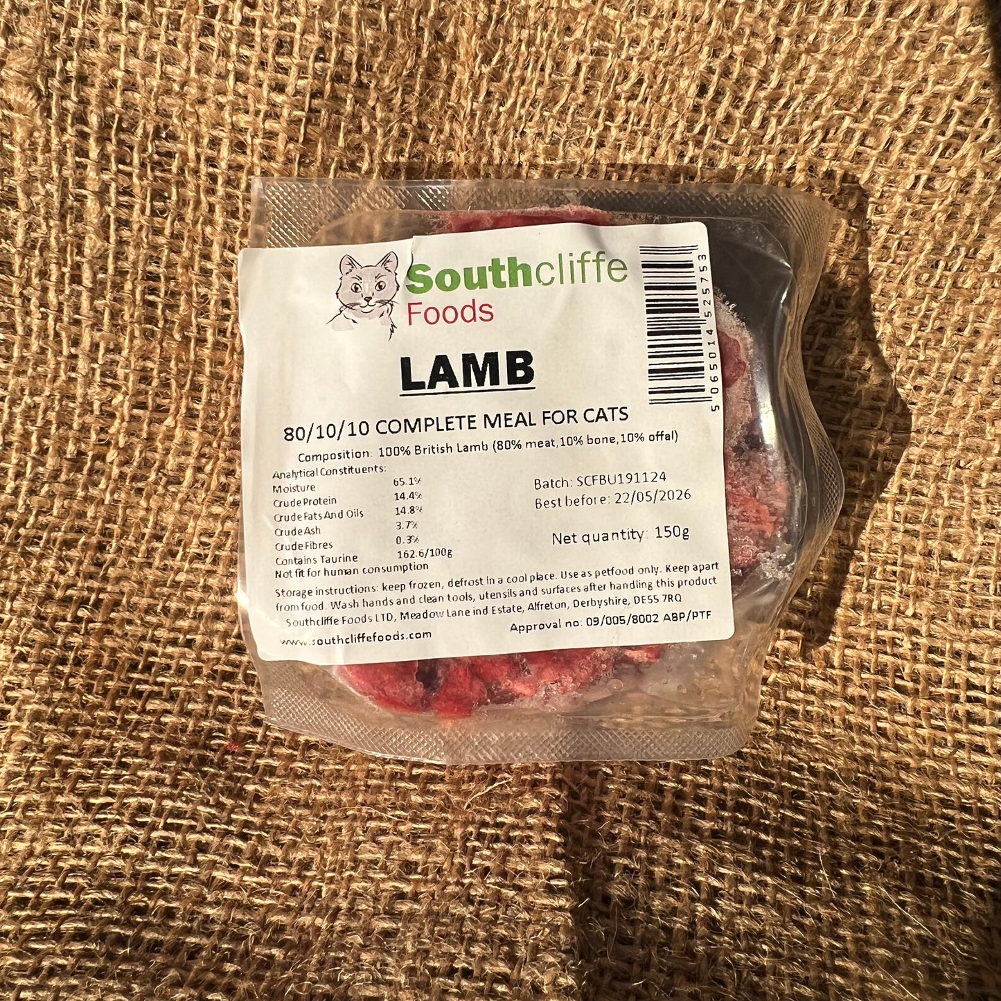 Southcliffe Cat Lamb 150g