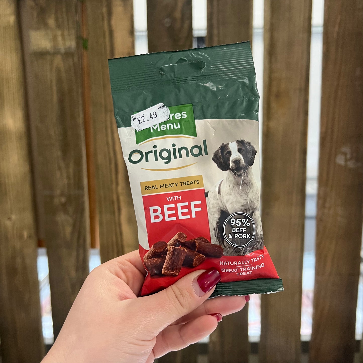 Nature's Menu Beef training treats 60g