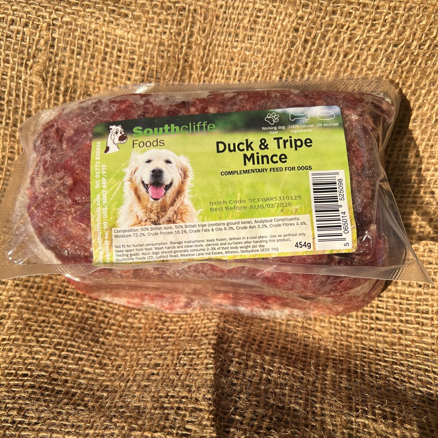 Southcliffe Duck & Tripe Mince 454g