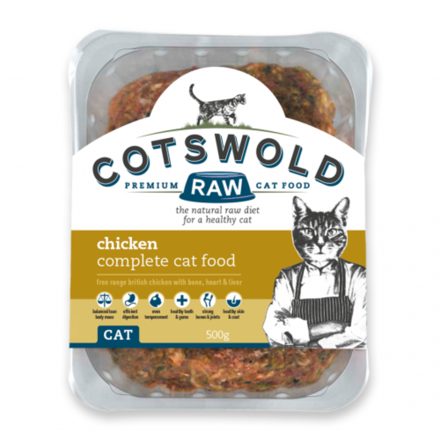 Cotswold Cat Food Chicken 500g