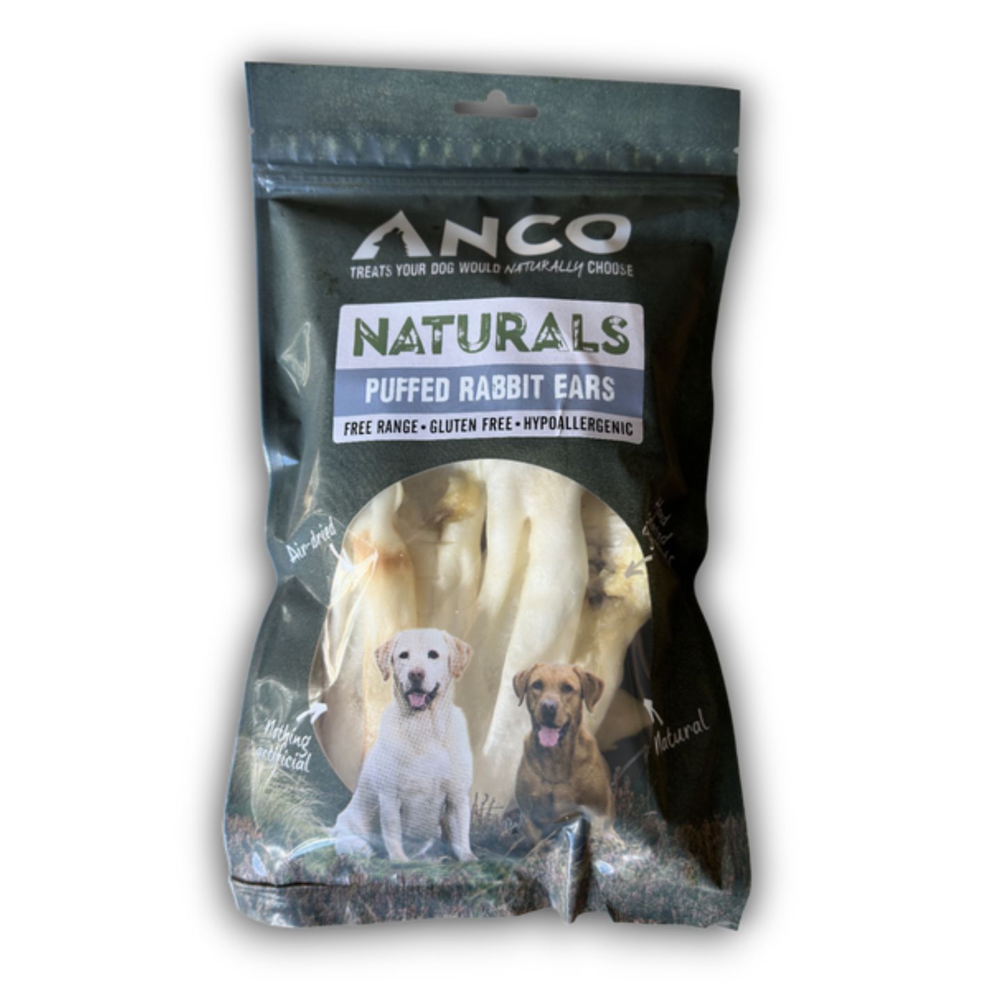 Anco Naturals Puffed Rabbit Ears 100g