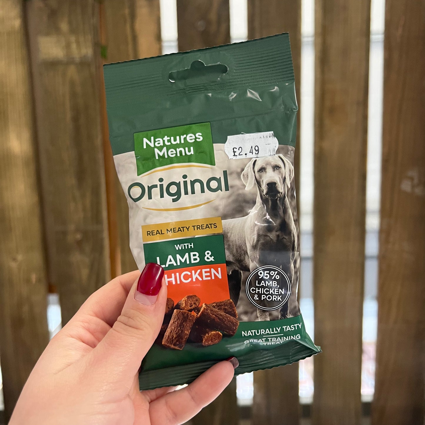 Nature's Menu Chicken & Lamb training treats 60g