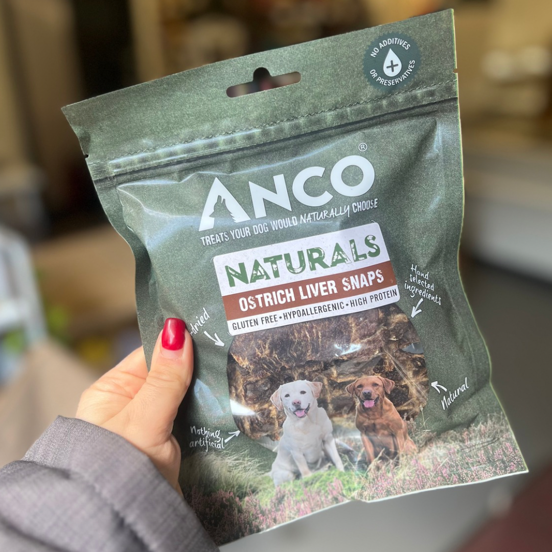 Anco Ostrich Liver Snaps 85g