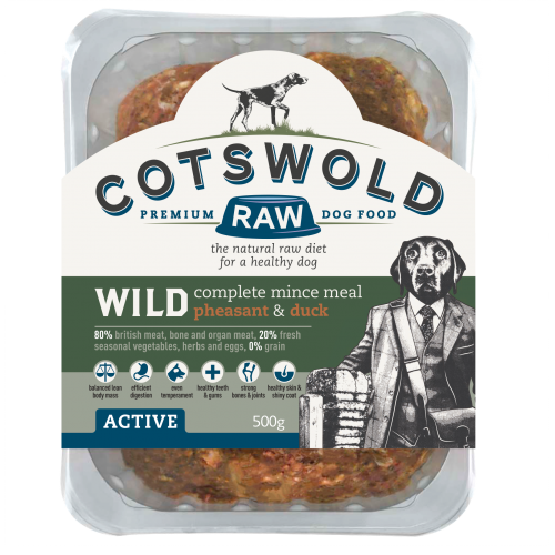 Cotswold Raw Wild Pheasant & Duck Mince 500g