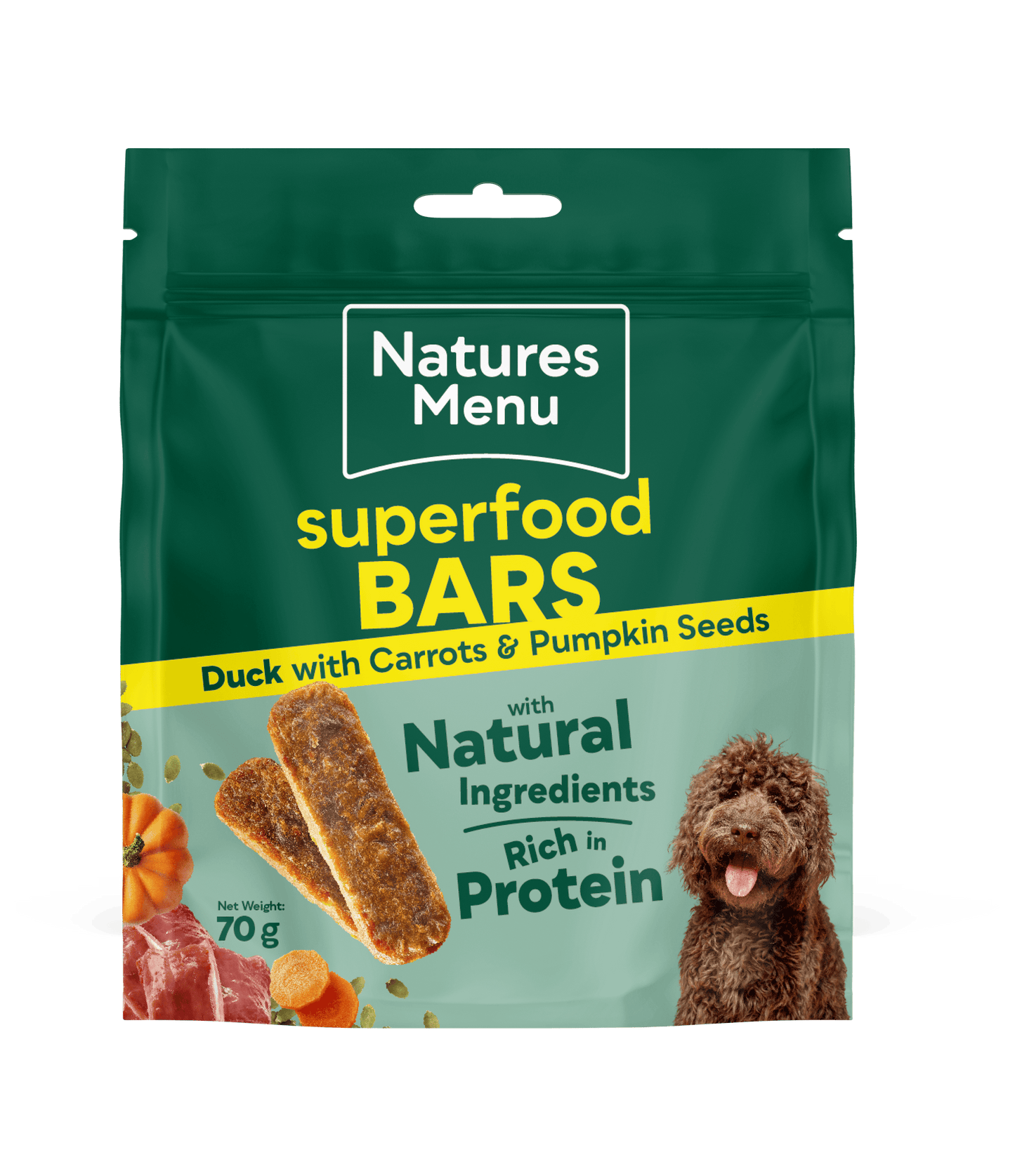 Country Hunter Air Dried Duck Superfood Bars 70g