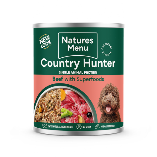 Country Hunter Dog Cans Beef With Superfoods 600g